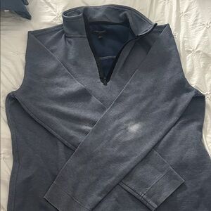 Banana Republic Blue Quarter-Zip Pullover